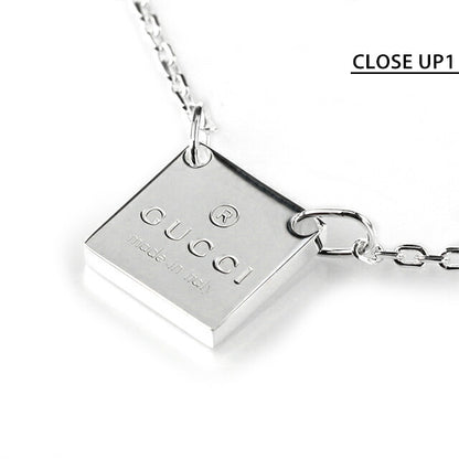 グッチ ネックレス メンズ レディース ブランド トレードマーク スターリングシルバー プレート 223514 J8400 8106 シルバー アクセサリー 223514-J8400-8106