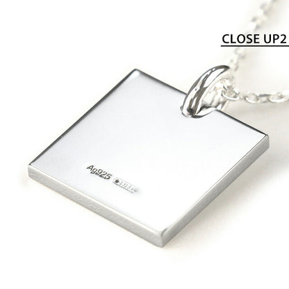 グッチ ネックレス GUCCI スクエアプレート ペンダント シルバー925 メンズ レディース 223869 J8400 8106 シルバー アクセサリー 記念品 プレゼント ギフト 223869-J8400-8106