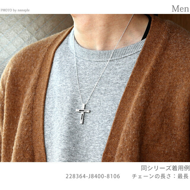グッチ ネックレス メンズ レディース ブランド スターリングシルバー クロス 十字架 228364 J8400 8106 シルバー アクセサリー 228364-J8400-8106