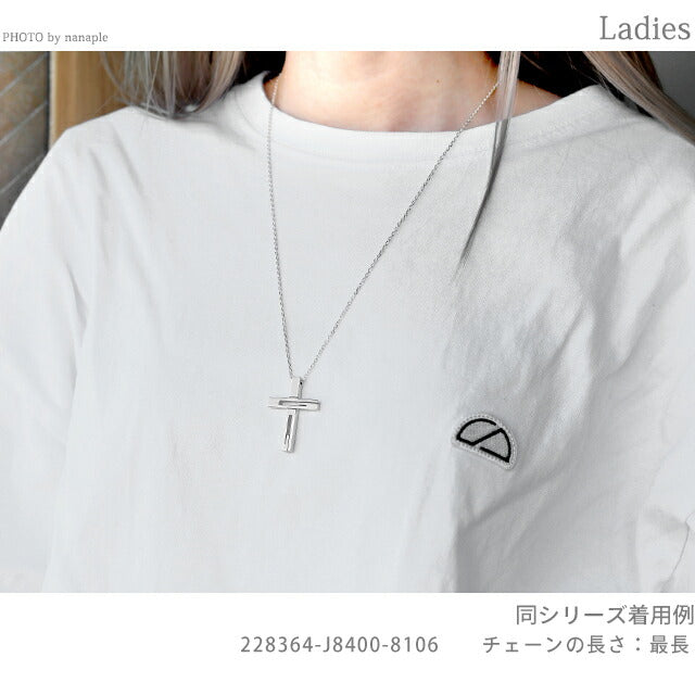 グッチ ネックレス メンズ レディース ブランド スターリングシルバー クロス 十字架 228364 J8400 8106 シルバー アクセサリー 228364-J8400-8106