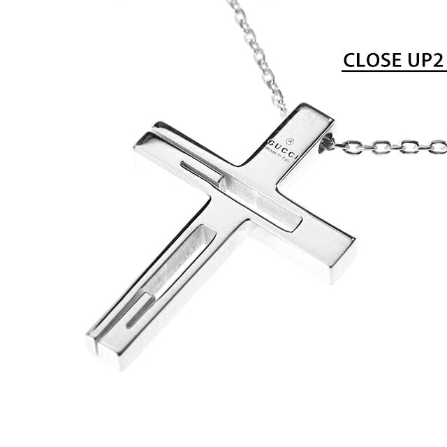 グッチ ネックレス メンズ レディース ブランド スターリングシルバー クロス 十字架 228364 J8400 8106 シルバー アクセサリー 228364-J8400-8106