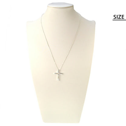 グッチ ネックレス メンズ レディース ブランド スターリングシルバー クロス 十字架 228364 J8400 8106 シルバー アクセサリー 228364-J8400-8106