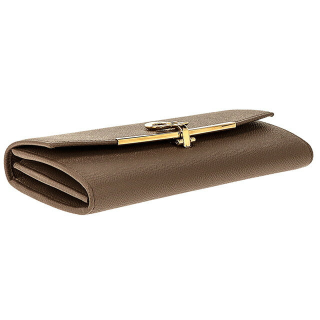 フェラガモ 長財布 レディース ブランド Ferragamo 22D150PEBBLE CARAW 714 922 ブラウン 22D150PEBBLE-CARAW-714-922