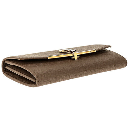 フェラガモ 長財布 レディース ブランド Ferragamo 22D150PEBBLE CARAW 714 922 ブラウン 22D150PEBBLE-CARAW-714-922