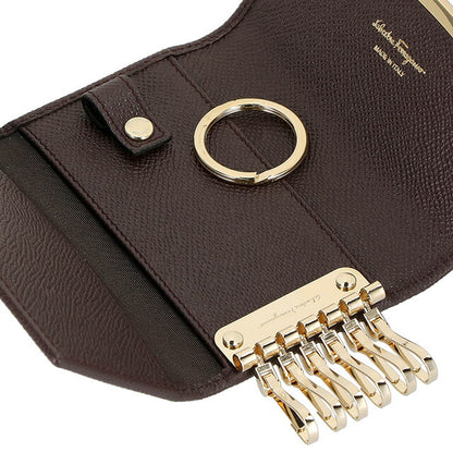 フェラガモ キーケース レディース ブランド Ferragamo 22D151CALF GA BW 758 595 ブラウン 22D151CALF-GA-BW-758-595