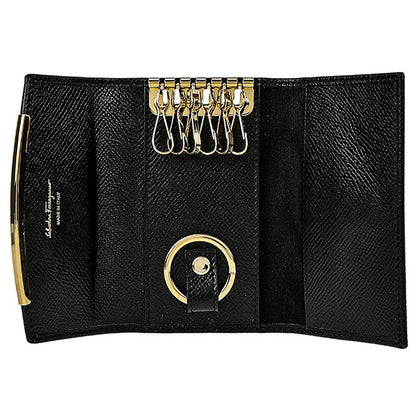 フェラガモ キーケース レディース ブランド Ferragamo 22D151PEBBLE NER 683 320 ブラック 22D151PEBBLE-NER-683-320