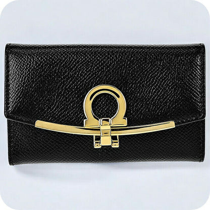 フェラガモ キーケース レディース ブランド Ferragamo 22D151PEBBLE NER 683 320 ブラック 22D151PEBBLE-NER-683-320