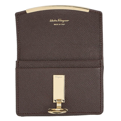 フェラガモ 名刺入れ レディース ブランド Ferragamo 22D198CALF GA BR 758 593 ブラウン 22D198CALF-GA-BR-758-593