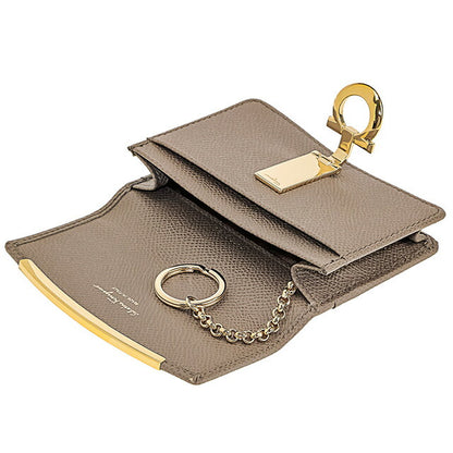 フェラガモ 名刺入れ レディース ブランド Ferragamo 22D198PEBBLE CARAW 714 931 キャメル 22D198PEBBLE-CARAW-714-931