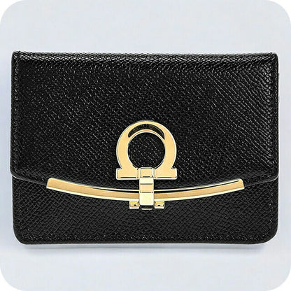 フェラガモ 名刺入れ レディース ブランド Ferragamo 22D198PEBBLE NER 683 350 ブラック 22D198PEBBLE-NER-683-350