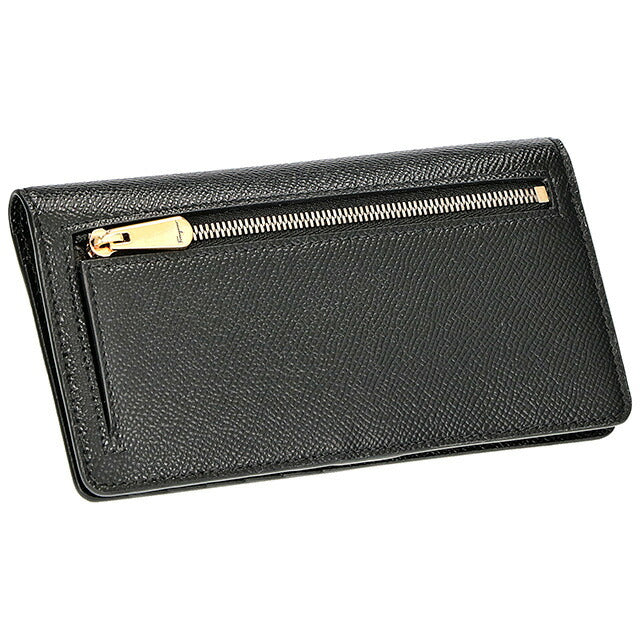 フェラガモ 長財布 レディース ブランド Ferragamo 22D779PEBBLE NER 726 510 ブラック 22D779PEBBLE-NER-726-510