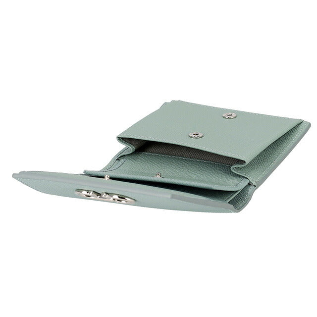 フェラガモ 二つ折り財布 レディース ブランド Ferragamo 22D780CALF LUCCH 770 020 ライトグリーン 22D780CALF-LUCCH-770-020