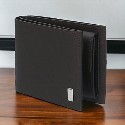 ダンヒル 財布 二つ折り財布 メンズ 小銭入れ dunhill プレイン 22R2P10 BR ダークブラウン 記念品 プレゼント ギフト 22R2P10BR