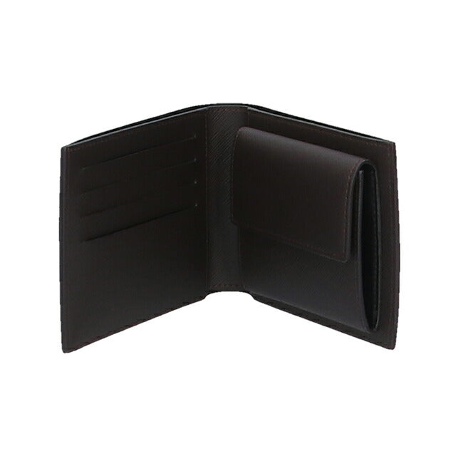 ダンヒル 財布 二つ折り財布 メンズ 小銭入れ dunhill プレイン 22R2P10 BR ダークブラウン 記念品 プレゼント ギフト 22R2P10BR