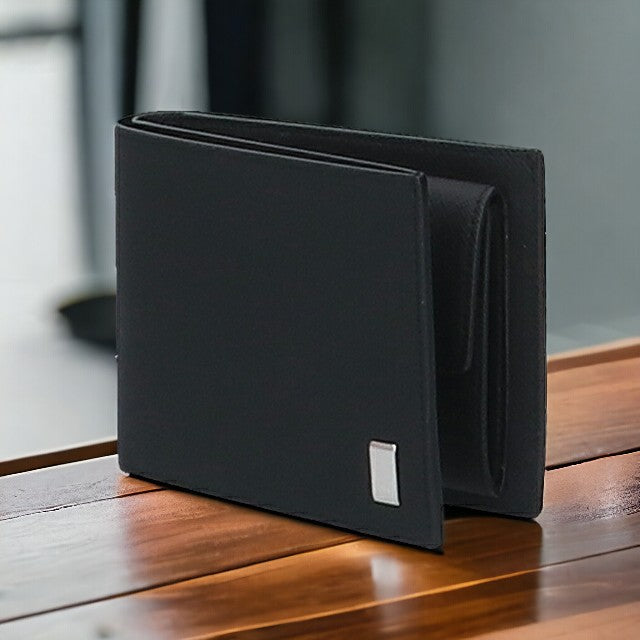 ダンヒル 財布 二つ折り財布 メンズ 小銭入れ dunhill プレイン 22R2P10PS ブラック 記念品 プレゼント ギフト 22R2P10PS