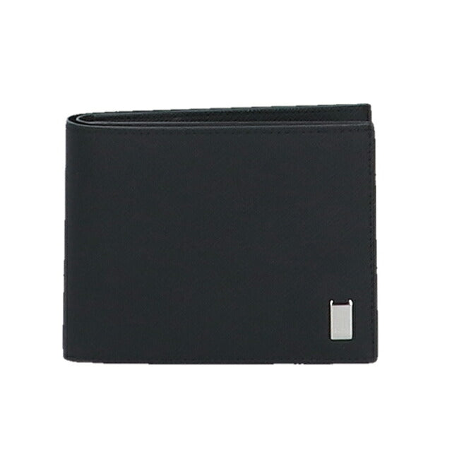 ダンヒル 財布 二つ折り財布 メンズ 小銭入れ dunhill プレイン 22R2P10PS ブラック 記念品 プレゼント ギフト 22R2P10PS