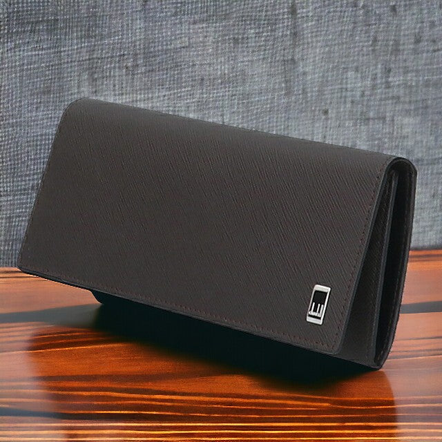 ダンヒル 財布 長財布 メンズ 小銭入れ dunhill プレイン 22R2P12 BR ダークブラウン 記念品 プレゼント ギフト 22R2P12BR