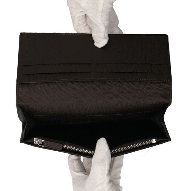 ダンヒル 財布 長財布 メンズ 小銭入れ dunhill プレイン 22R2P12 BR ダークブラウン 記念品 プレゼント ギフト 22R2P12BR