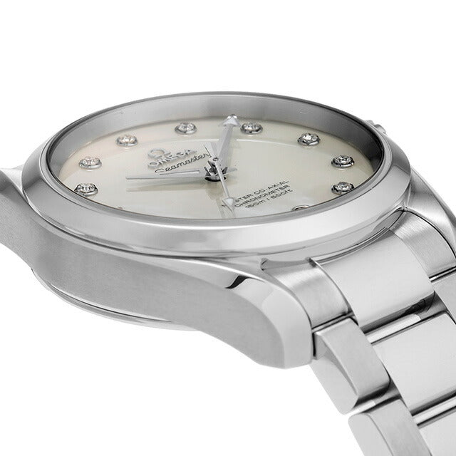 オメガ シーマスター アクアテラ 39mm 自動巻き 機械式 腕時計 レディース ダイヤモンド OMEGA 231.10.39.21.55.002 アナログ ホワイトシェル 白 231-10-39-21-55-002
