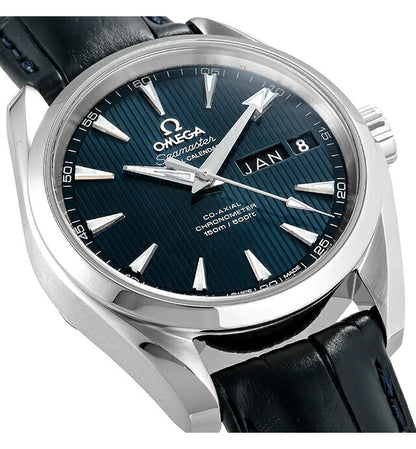 オメガ シーマスター アクアテラ 38.5mm 自動巻き 腕時計 ブランド メンズ OMEGA 231.13.39.22.03.001 アナログ ブルー スイス製 231-13-39-22-03-001