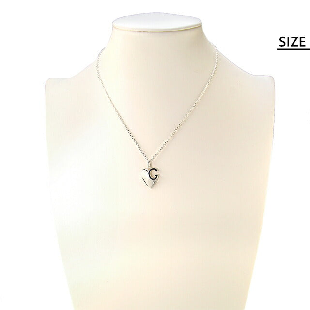 グッチ ネックレス レディース ブランド スターリングシルバー ハート 233963 J8400 8106 シルバー アクセサリー 233963-J8400-8106