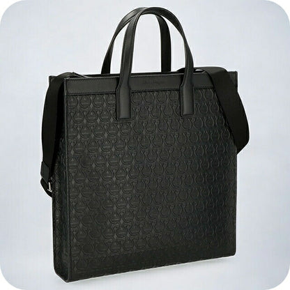 フェラガモ トートバッグ メンズ ブランド Ferragamo 240100CALF NER 740 865 ブラック 240100CALF-NER-740-865
