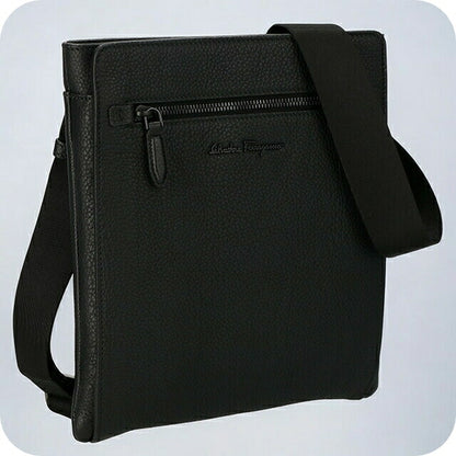 フェラガモ ショルダーバッグ メンズ ブランド Ferragamo 240131CALF NER 740 805 ブラック 240131CALF-NER-740-805