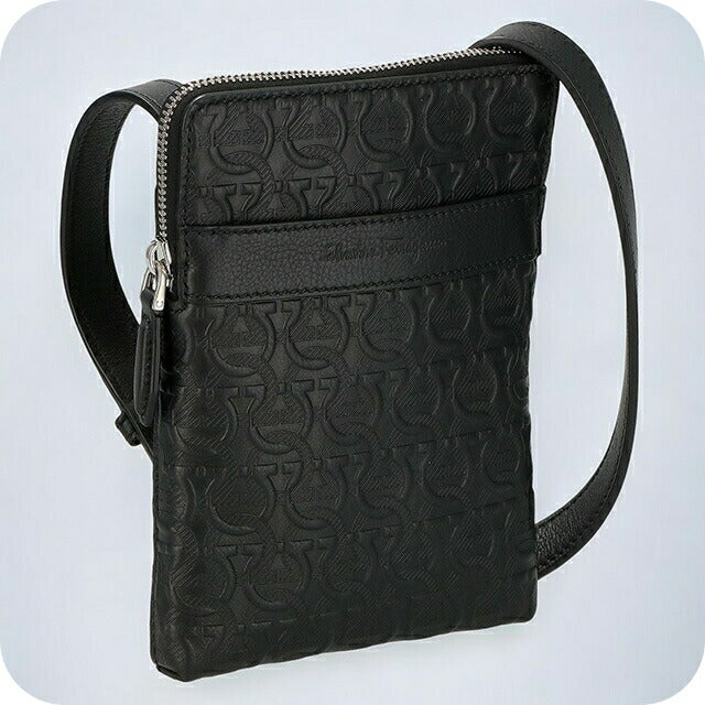 フェラガモ ショルダーバッグ メンズ ブランド Ferragamo 240311CALF NER 745 006 ブラック 240311CALF-NER-745-006
