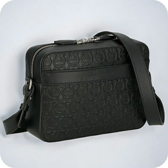 フェラガモ ショルダーバッグ メンズ ブランド Ferragamo 240426CALF NER 745 704 ブラック 240426CALF-NER-745-704