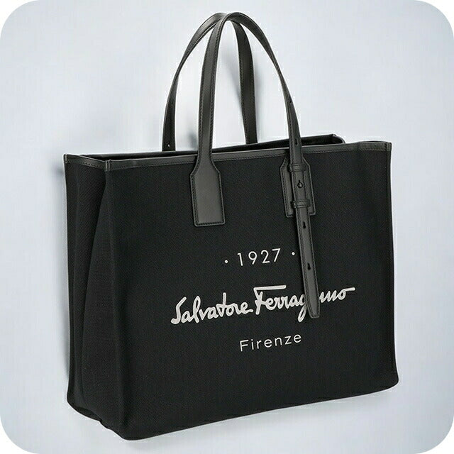 フェラガモ トートバッグ メンズ ブランド Ferragamo 240842FABRIC NER 757 846 ブラック 240842FABRIC-NER-757-846