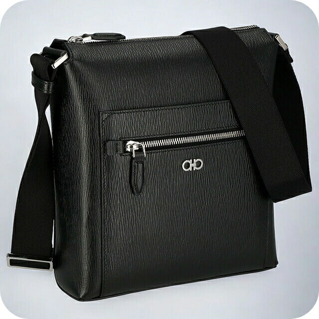 フェラガモ ショルダーバッグ メンズ ブランド Ferragamo 240974CALF NER 753 416 ブラック 240974CALF-NER-753-416