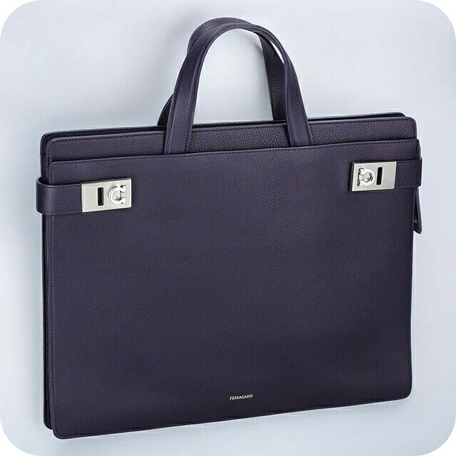 フェラガモ ビジネスバッグ メンズ ブランド Ferragamo 241258CALF MIDNI 776 592 MIDNIGHT ネイビー 241258CALF-MIDNI-776-592