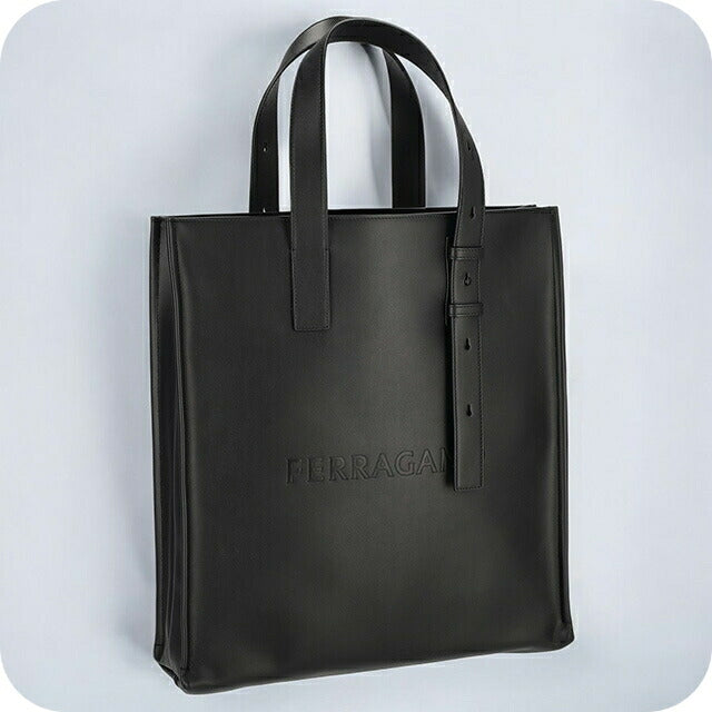 フェラガモ トートバッグ メンズ ブランド Ferragamo 241435CALF NER 769 591 ブラック 241435CALF-NER-769-591