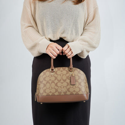 コーチ ハンドバッグ レディース ブランド COACH シグネチャー 27583 IME74 1 ベージュ/ライトブラウン 27583-IME74-1