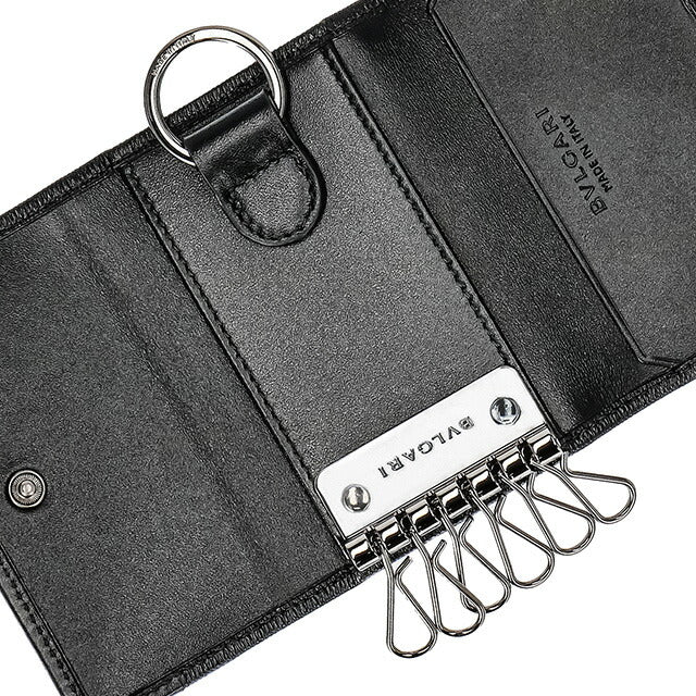 新品未使用品　箱付き　BVLGARI ブルガリ　キーケース　新型　リング付き　黒 新品未使用品 箱付き BVLGARI ブルガリ キーケース 新型 リング