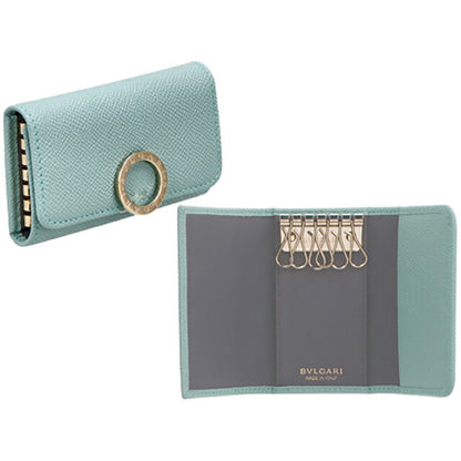 ブルガリ キーケース レディース ブランド BVLGARI レザー 287262 GLATU ターコイズ 287262-GLATU