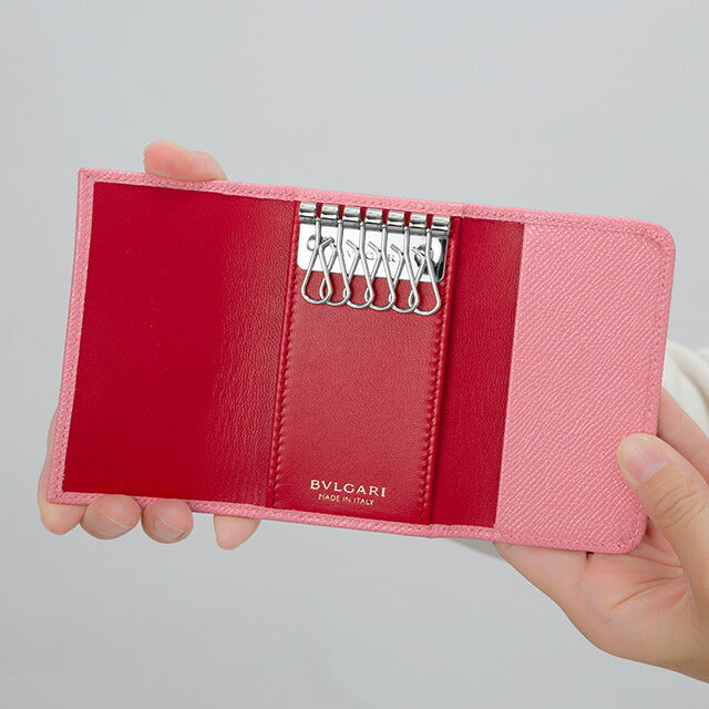 ブルガリ キーケース レディース ブランド BVLGARI 287263 PK ME ピンク 287263-PK-ME