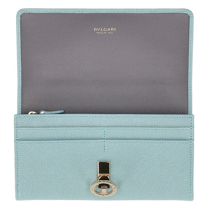 ブルガリ 長財布 レディース ブランド BVLGARI レザー 287271 GLATU ターコイズ 287271-GLATU