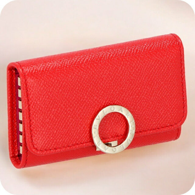 ブルガリ キーケース レディース ブランド BVLGARI レザー 288156 レッド 288156-SSCOR