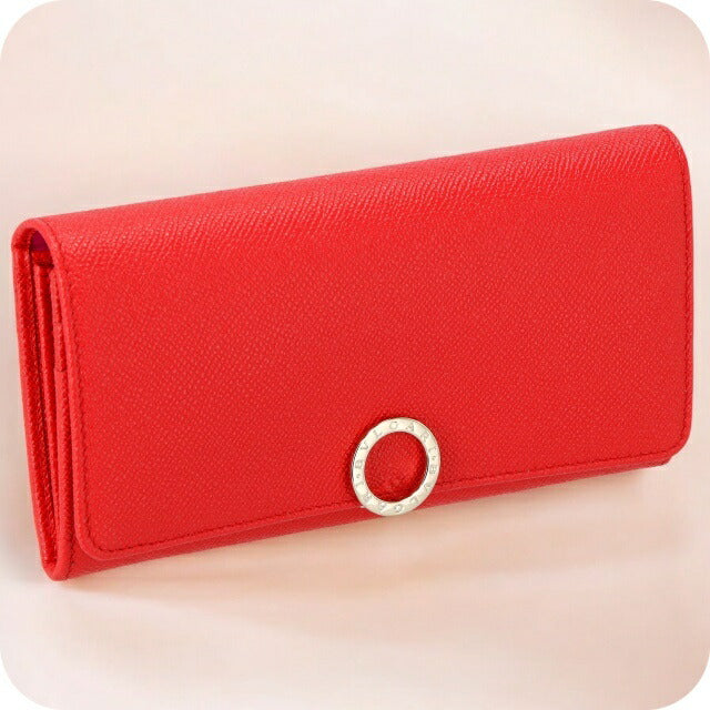 ブルガリ 長財布 レディース ブランド BVLGARI レザー 288176 レッド 288176-SSCOR
