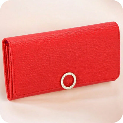 ブルガリ 長財布 レディース ブランド BVLGARI レザー 288176 レッド 288176-SSCOR