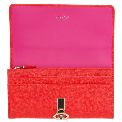ブルガリ 長財布 レディース ブランド BVLGARI レザー 288176 レッド 288176-SSCOR