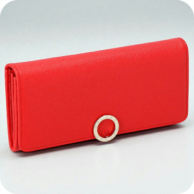 ブルガリ 長財布 レディース ブランド BVLGARI レザー 288180 SSCOR レッド 288180-SSCOR
