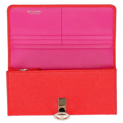 ブルガリ 長財布 レディース ブランド BVLGARI レザー 288180 SSCOR レッド 288180-SSCOR
