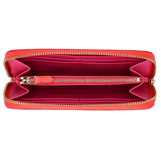 ブルガリ 長財布 レディース ブランド BVLGARI レザー 288182 SSCOR レッド 288182-SSCOR