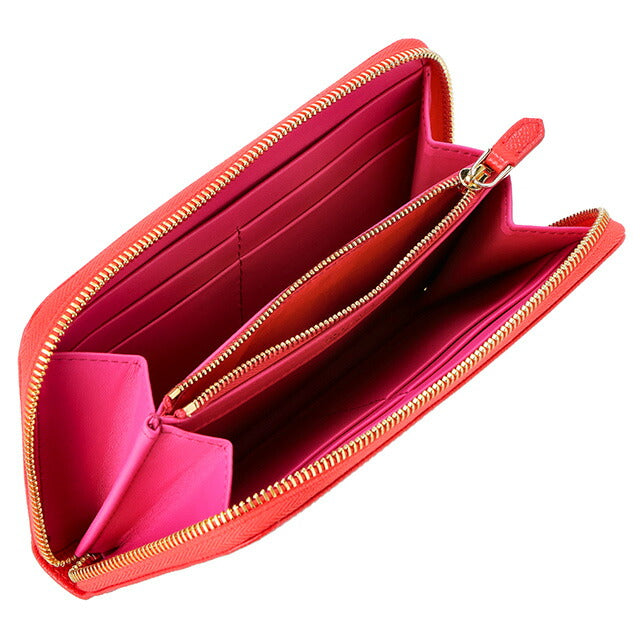 ブルガリ 長財布 レディース ブランド BVLGARI レザー 288182 SSCOR レッド 288182-SSCOR
