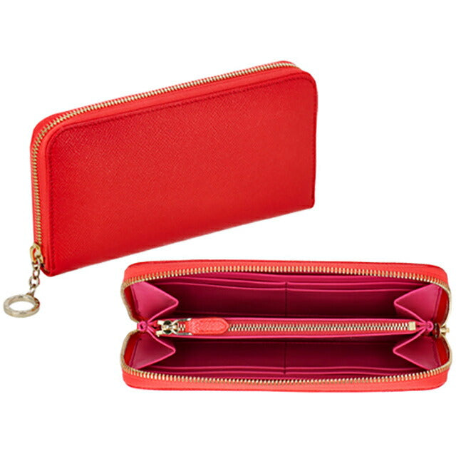 ブルガリ 長財布 レディース ブランド BVLGARI レザー 288182 SSCOR レッド 288182-SSCOR