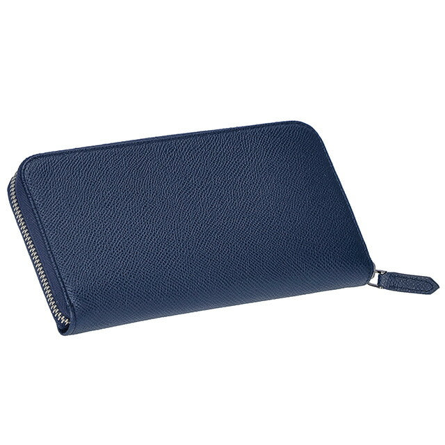 ブルガリ 長財布 メンズ ブランド BVLGARI レザー 288254 BL ME ネイビー/グリーン 288254-BL-ME