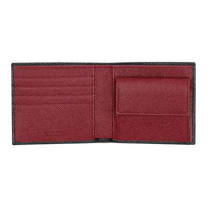 ブルガリ 二つ折り財布 二折財布 メンズ ブランド BVLGARI 288273 BLK ブラック/レッド