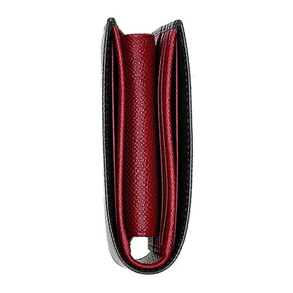 ブルガリ 二つ折り財布 二折財布 メンズ ブランド BVLGARI 288273 BLK ブラック/レッド